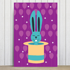 Placa Decorativa Infantil Circo Cartola MDF 20x30cm