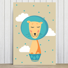 Placa Decorativa Infantil Circo Leão MDF 20x30cm