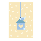 Placa Decorativa Infantil Coruja Baby Azul Passarinho 20x30