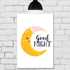 Placa Decorativa Infantil em MDF Lua Soneca 20x30cm