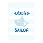 Placa Decorativa Infantil Marinheiro Barco 30x40cm