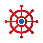 Placa Decorativa Infantil Marinheiro Leme Recorte 25 Cm