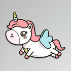 Placa Decorativa Infantil Menina Unicornio Recorte 30x23 Cm