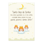 Placa Decorativa Infantil Oração Anjo da Guarda Lua 20x30