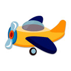 Placa Decorativa Infantil Quarto Avião Kids Recorte 32x20 Cm