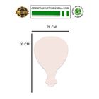 Placa Decorativa Infantil Quarto Balão Fofa Recorte 30x21 Cm