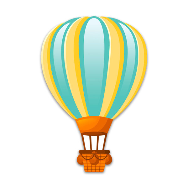 Placa Decorativa Infantil Quarto Balão Kids Recorte 30x21 Cm