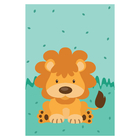 Placa Decorativa Infantil Safari Leão MDF 30x40cm