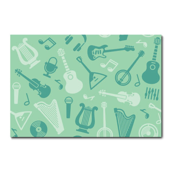 Placa Decorativa - Instrumentos Musicais - 2125plmk