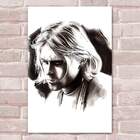 Placa Decorativa Kurt Cobain 16 Mdf 20x30cm