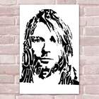 Placa Decorativa Kurt Cobain 17 Mdf 30x45cm
