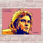 Placa Decorativa Kurt Cobain 1 Mdf 30x45cm