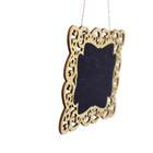 Placa Decorativa Lousa De Madeira Arebesco Flor P/ Pendurar 1