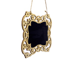 Placa Decorativa Lousa De Madeira Flor P/ Pendurar 11x15x1 Cm