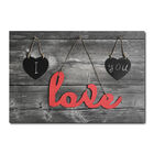 Placa Decorativa - Love - Amor - 2193plmk