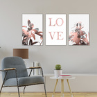 Placa Decorativa Love Rose