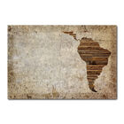 Placa Decorativa - Mapa Mundi - 1083plmk