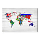 Placa Decorativa - Mapa Mundi - 2170plmk
