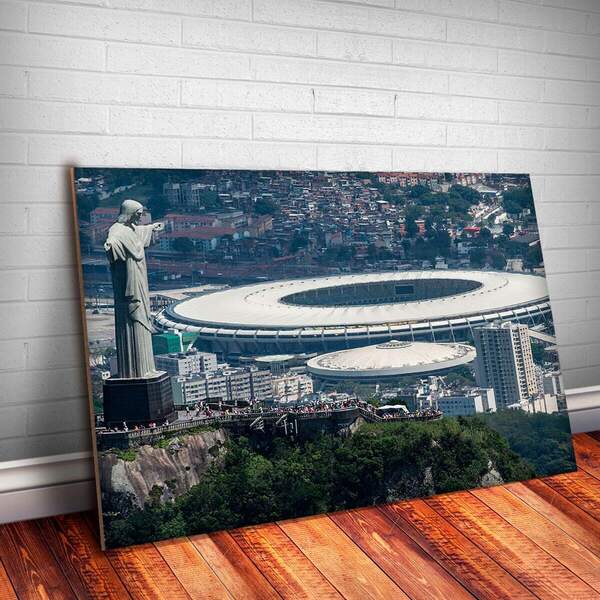 Placa Decorativa Maracanã 3 Mdf 30x45cm
