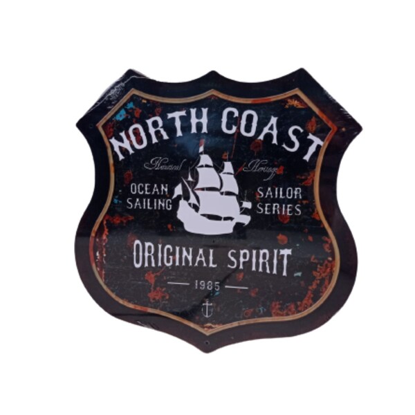 Placa Decorativa Marinha Enfeite De Parede Preto