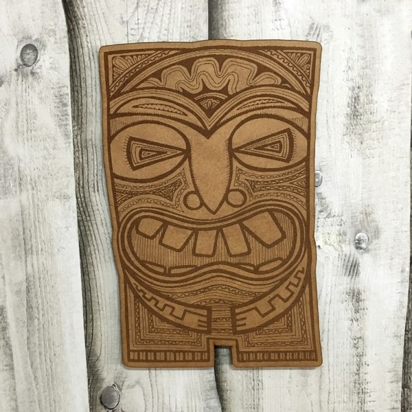 PLACA DECORATIVA MASCARA TIKI HAVAÍ