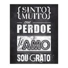 Placa Decorativa Mdf 24x19cm Frases Da Oração De Hooponopono
