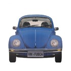 Placa Decorativa Mdf 30x30 Recorte Adesivado Fusca Cor Azul