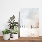 Placa Decorativa MDF Abstrata Árvores 30x40cm