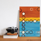 Placa Decorativa MDF Abstrato Geométrico Bolas 20x30cm