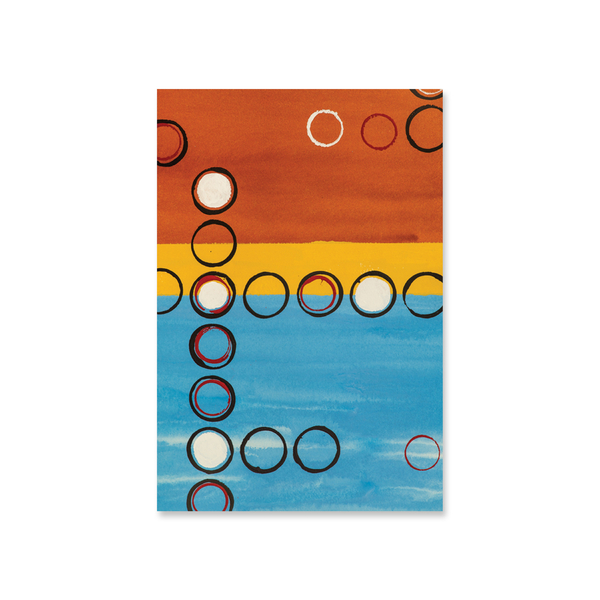 Placa Decorativa MDF Abstrato Geométrico Bolas 30x40cm