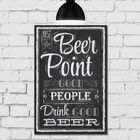 Placa Decorativa MDF Beer Point