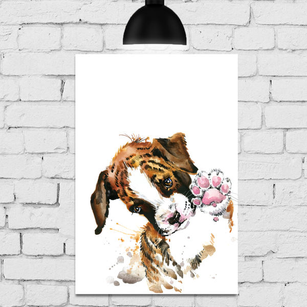 Placa Decorativa Mdf Cachorro Aquarela Leroy Merlin Ideal para áreas de lazer, salas, quartos, restaurantes, cozinhas e muitos outros. leroy merlin