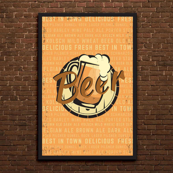 Placa Decorativa MDF Cerveja Best in Town