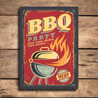 Placa Decorativa MDF Churrasco BBQ Party