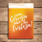Placa Decorativa MDF Com Cerveja 30x40