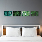 Placa Decorativa MDF Folhagem Folha 30x40cm Kit 4un