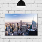 Placa Decorativa MDF Fotos de New York Kit 4un 30x40cm