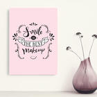 Placa Decorativa MDF Frase Best Makeup 30x40