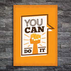 Placa Decorativa MDF Frase Do It