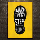 Placa Decorativa MDF Frase Every Step