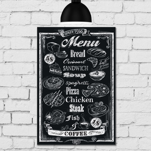 Placa Decorativa Mdf Frase Giz Menu Restaurante 30x40 Leroy Merlin