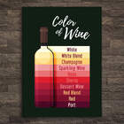 Placa Decorativa MDF Frase Vinho Cor 30x40