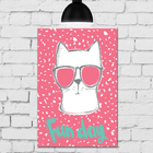 Placa Decorativa MDF Fun Cat