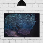 Placa Decorativa MDF Garota Waves