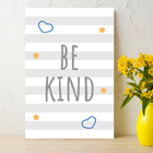 Placa Decorativa MDF Infantil Be Kind Azul 30x40cm