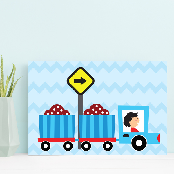 Placa Decorativa MDF Infantil Caminhão 30x40
