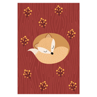 Placa Decorativa MDF Infantil Raposinha 2 20x30cm