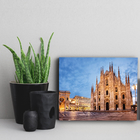 Placa Decorativa MDF Itália Catedral de Milão 30x40cm