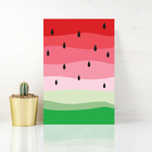 Placa Decorativa MDF Melancia Colorida 20x30cm