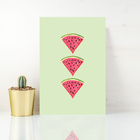 Placa Decorativa MDF Melancia Trio 20x30cm